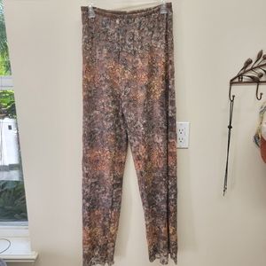 Designer Floral Sheer Lace Ombre Pants